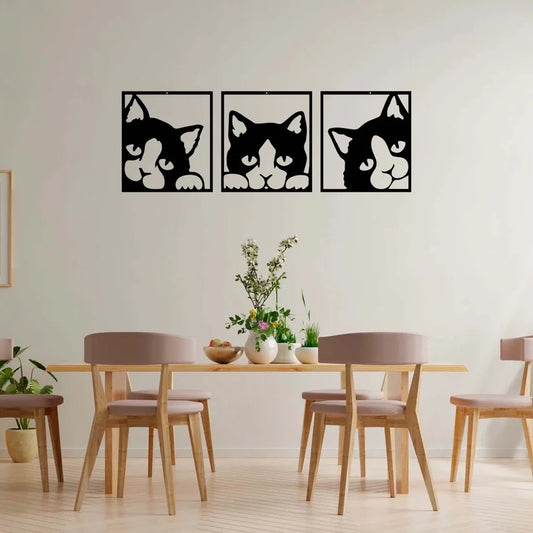 Gatos Tiernos. 30x30 cms.