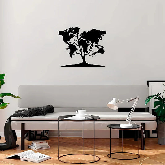 Arbol mapa-mundi. 45x39 cms.