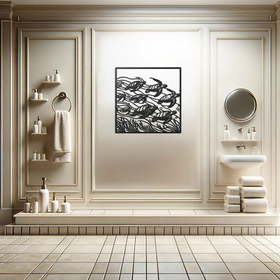 Tortugas de Mar 35x35 cms.