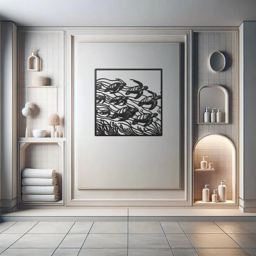 Tortugas de Mar 35x35 cms.