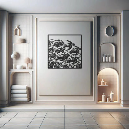 Tortugas de Mar 35x35 cms.