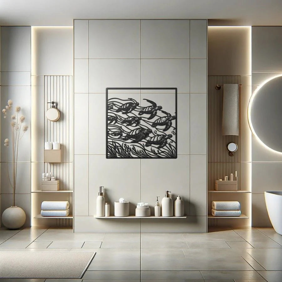 Tortugas de Mar 35x35 cms.