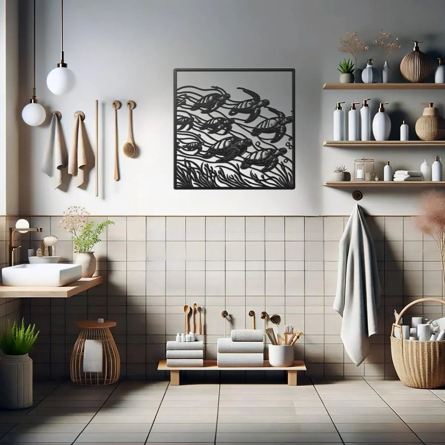 Tortugas de Mar 35x35 cms.