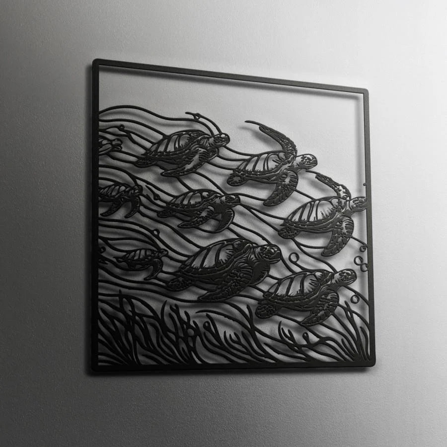 Tortugas de Mar 35x35 cms.