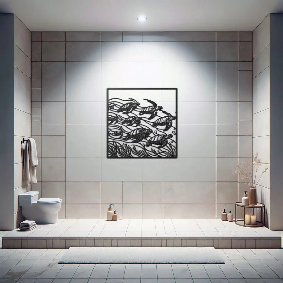 Tortugas de Mar 35x35 cms.