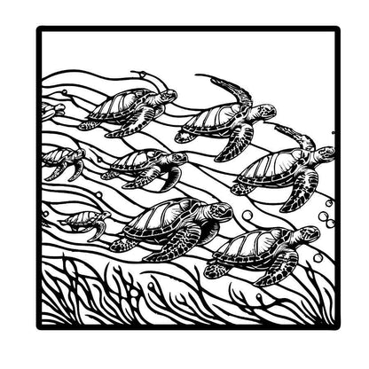 Tortugas de Mar 35x35 cms.